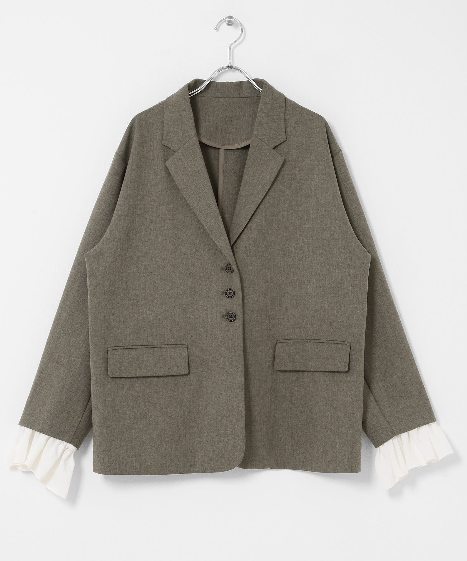  「フリルスリーブテーラードジャケット」|その他|