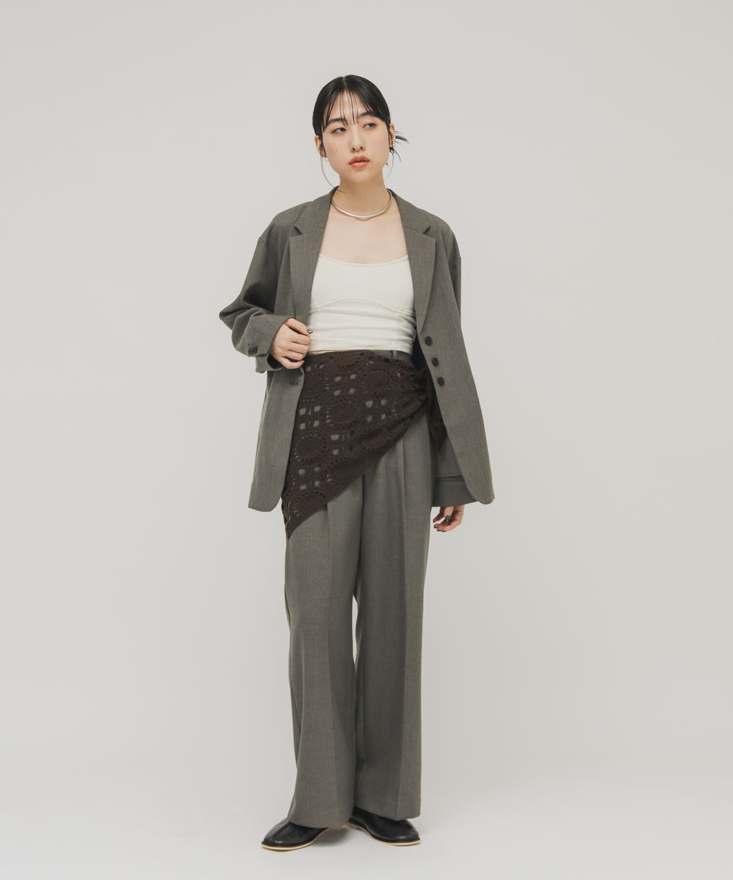  「トライアングルクロシェスカーフ」|バンダナ・スカーフ|