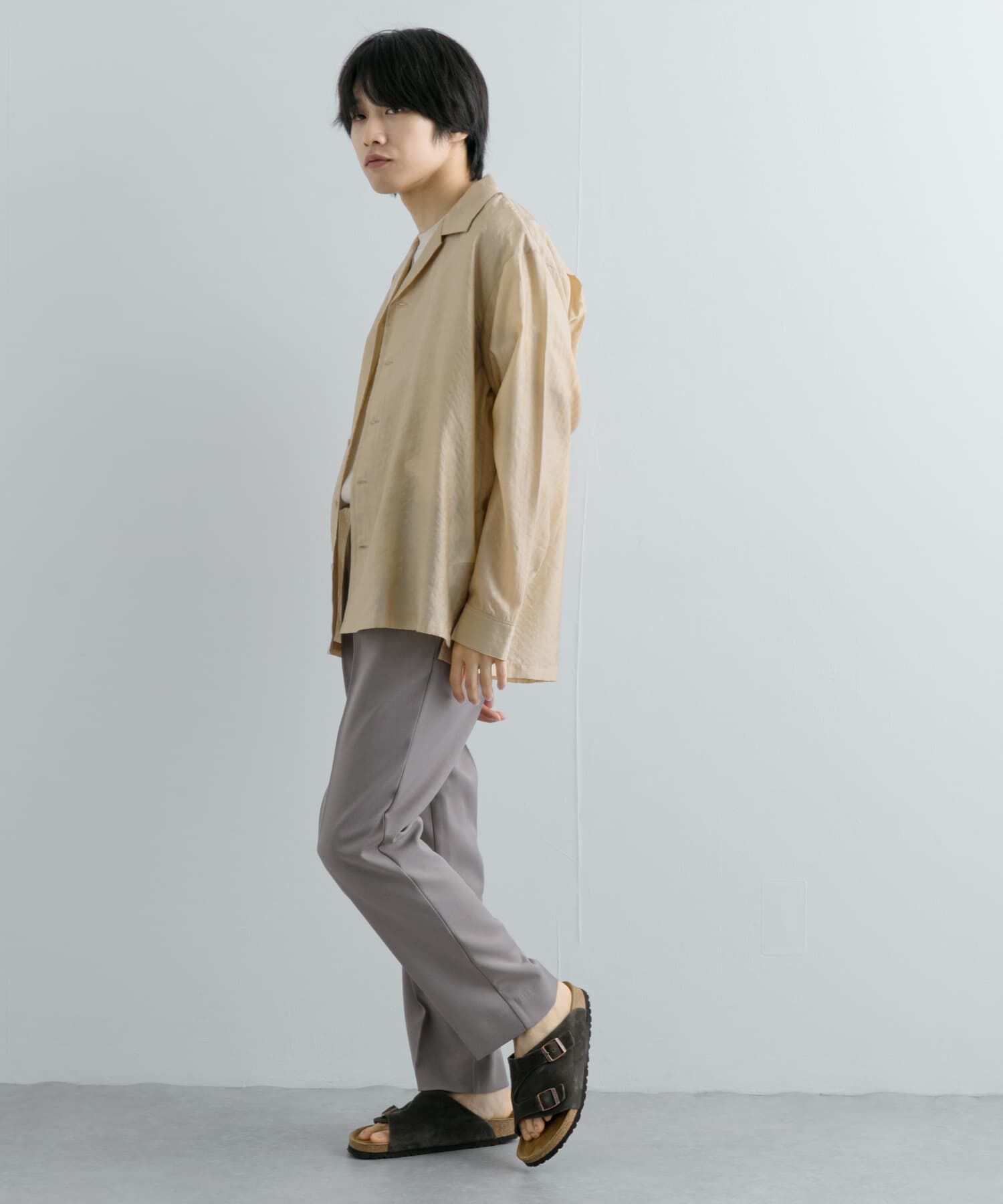 SENSE OF PLACE by URBAN RESEARCH「シアーストライプオープンカラーシャツ」|シャツ・ブラウス|