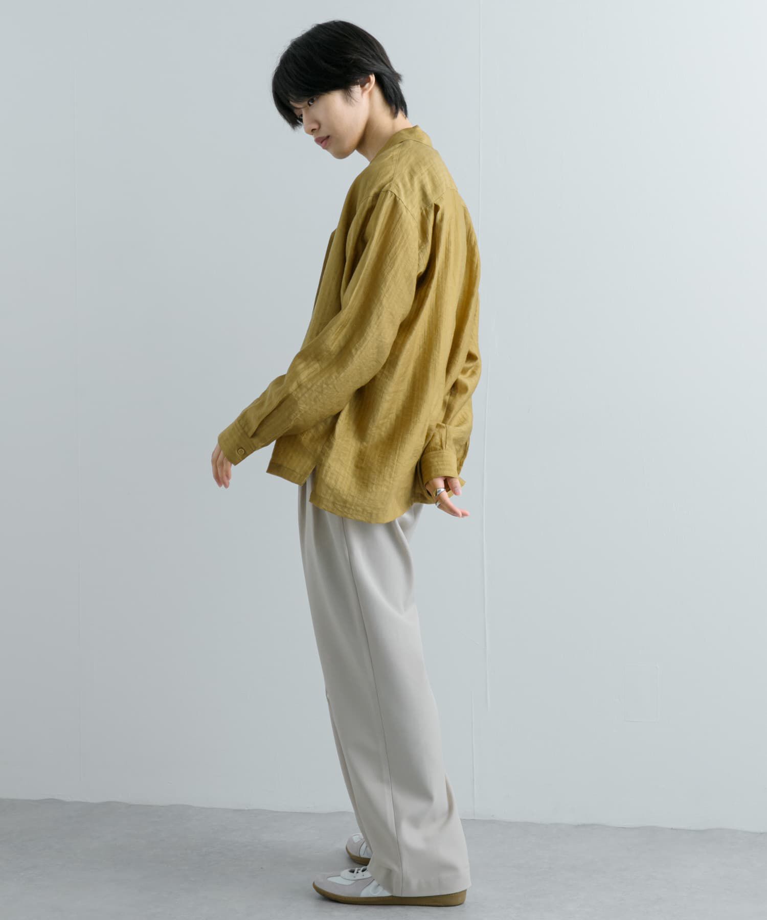 SENSE OF PLACE by URBAN RESEARCH「シアーストライプオープンカラーシャツ」|シャツ・ブラウス|