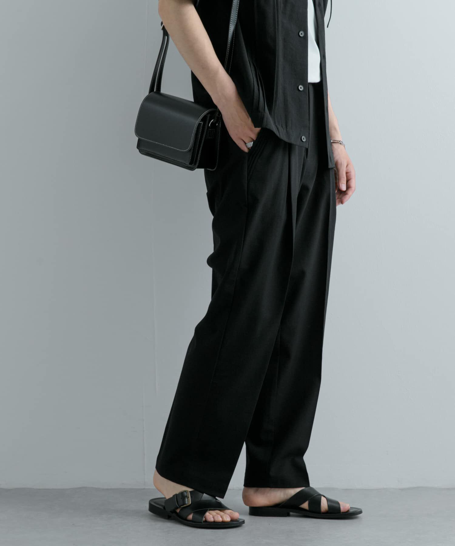 SENSE OF PLACE by URBAN RESEARCH「『セットアップ対応』 『UR TECH DRYLUXE』リネンライクテーパードパンツ」|その他|