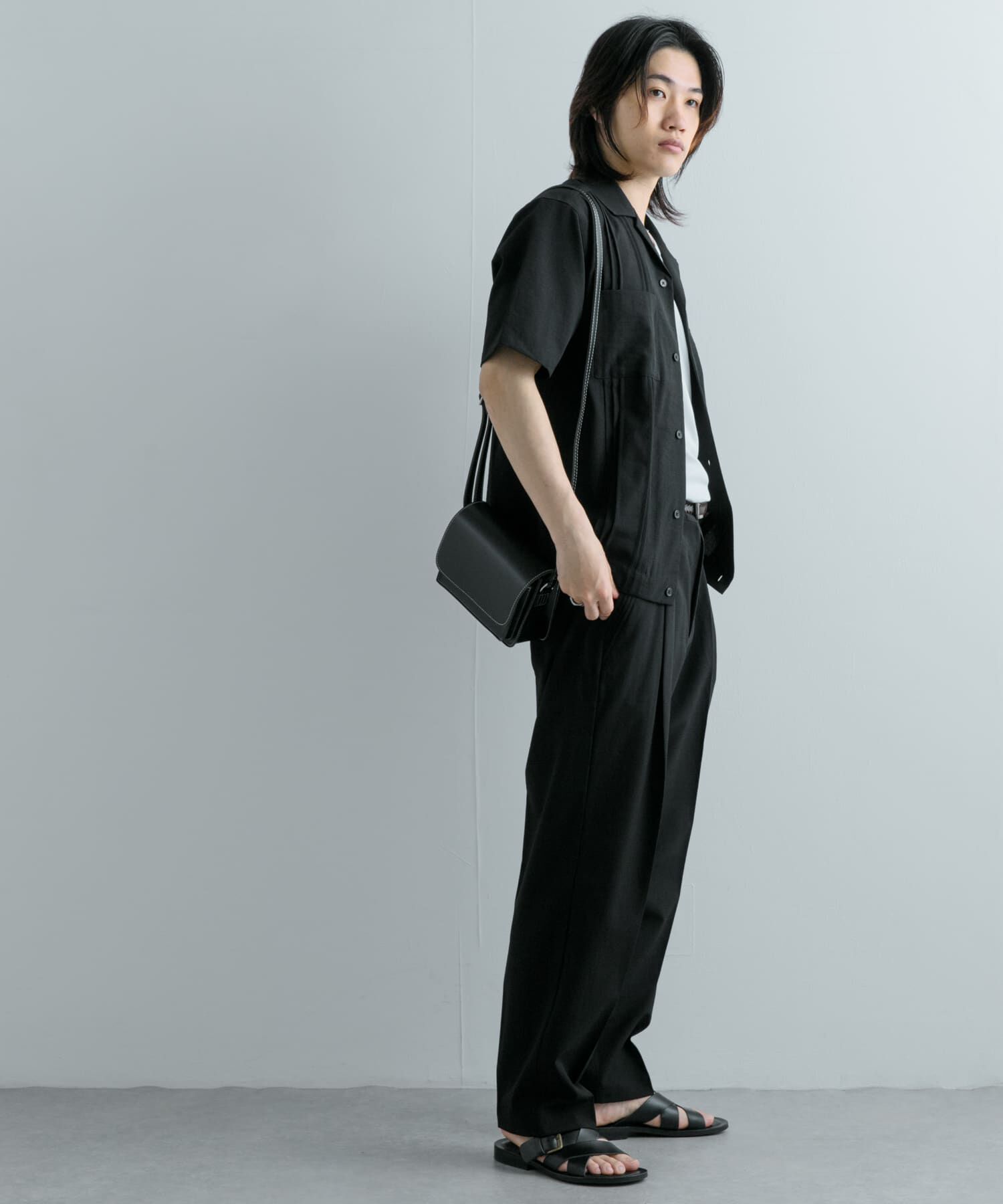 SENSE OF PLACE by URBAN RESEARCH「『セットアップ対応』 『UR TECH DRYLUXE』リネンライクテーパードパンツ」|その他|