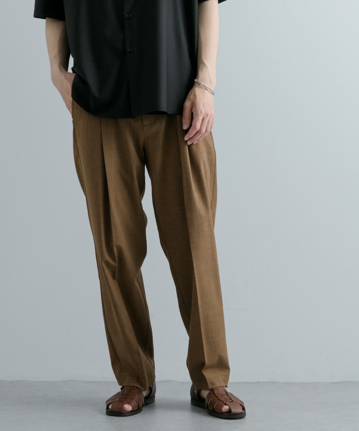 SENSE OF PLACE by URBAN RESEARCH「『セットアップ対応』 『UR TECH DRYLUXE』リネンライクテーパードパンツ」|その他|