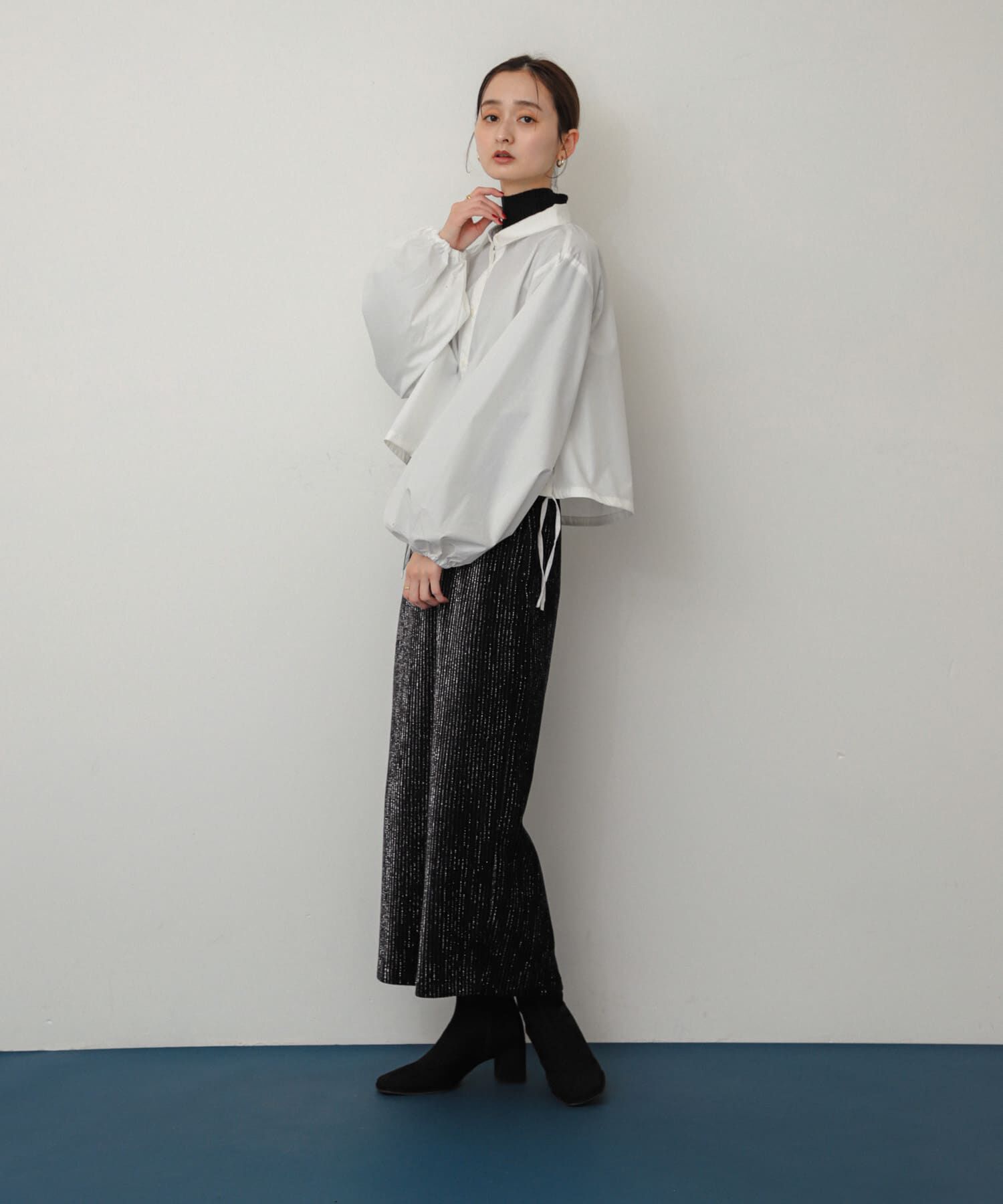 SENSE OF PLACE by URBAN RESEARCH「ラメカットコールナロースカート」|スカート|