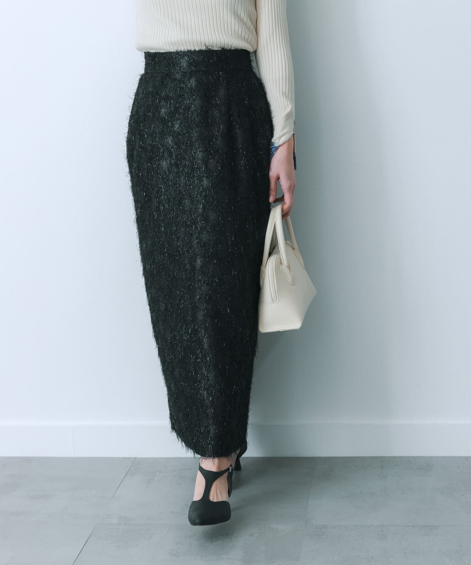 SENSE OF PLACE by URBAN RESEARCH「ジャガードフリンジスカート」|スカート|