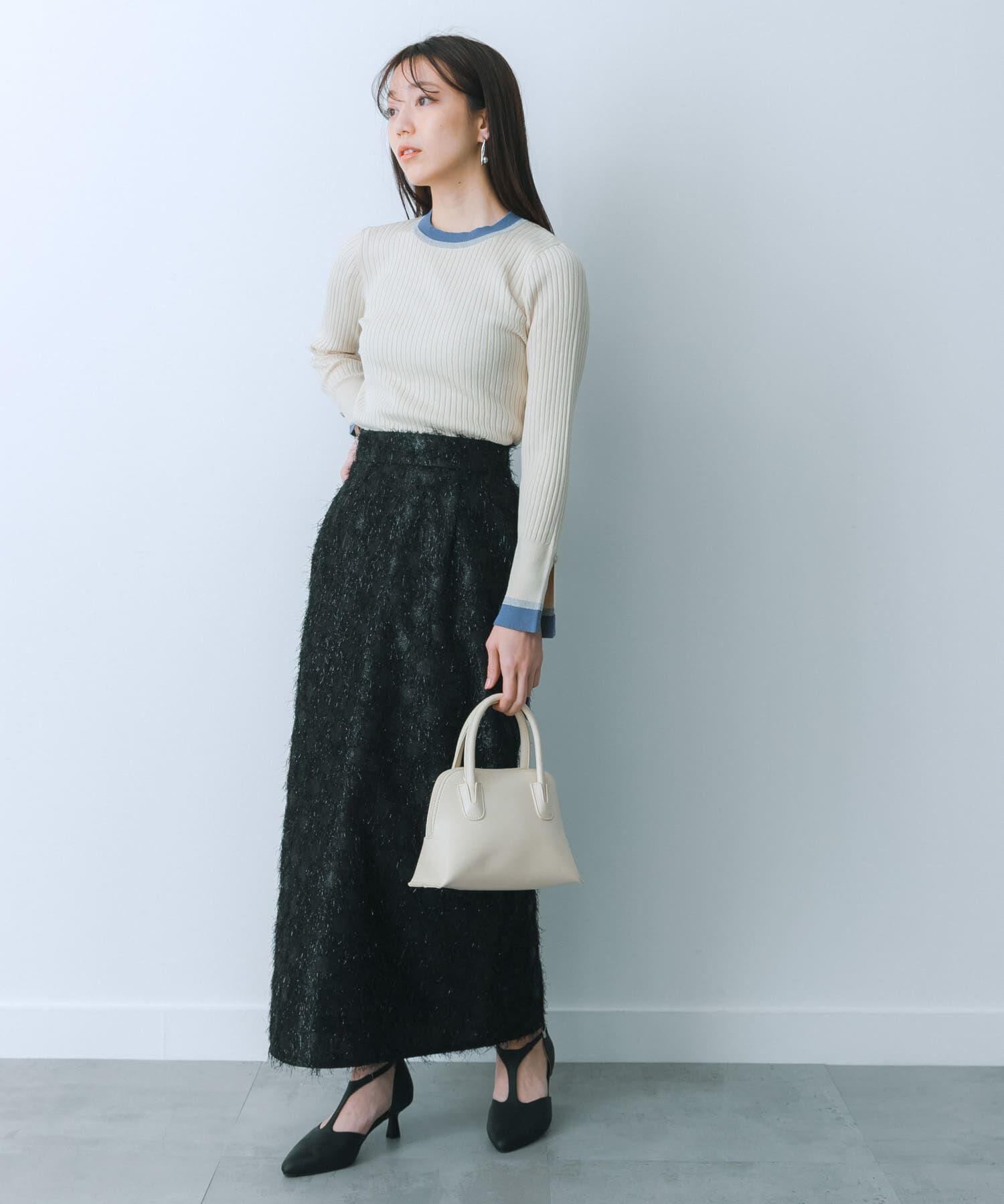 SENSE OF PLACE by URBAN RESEARCH「ジャガードフリンジスカート」|スカート|