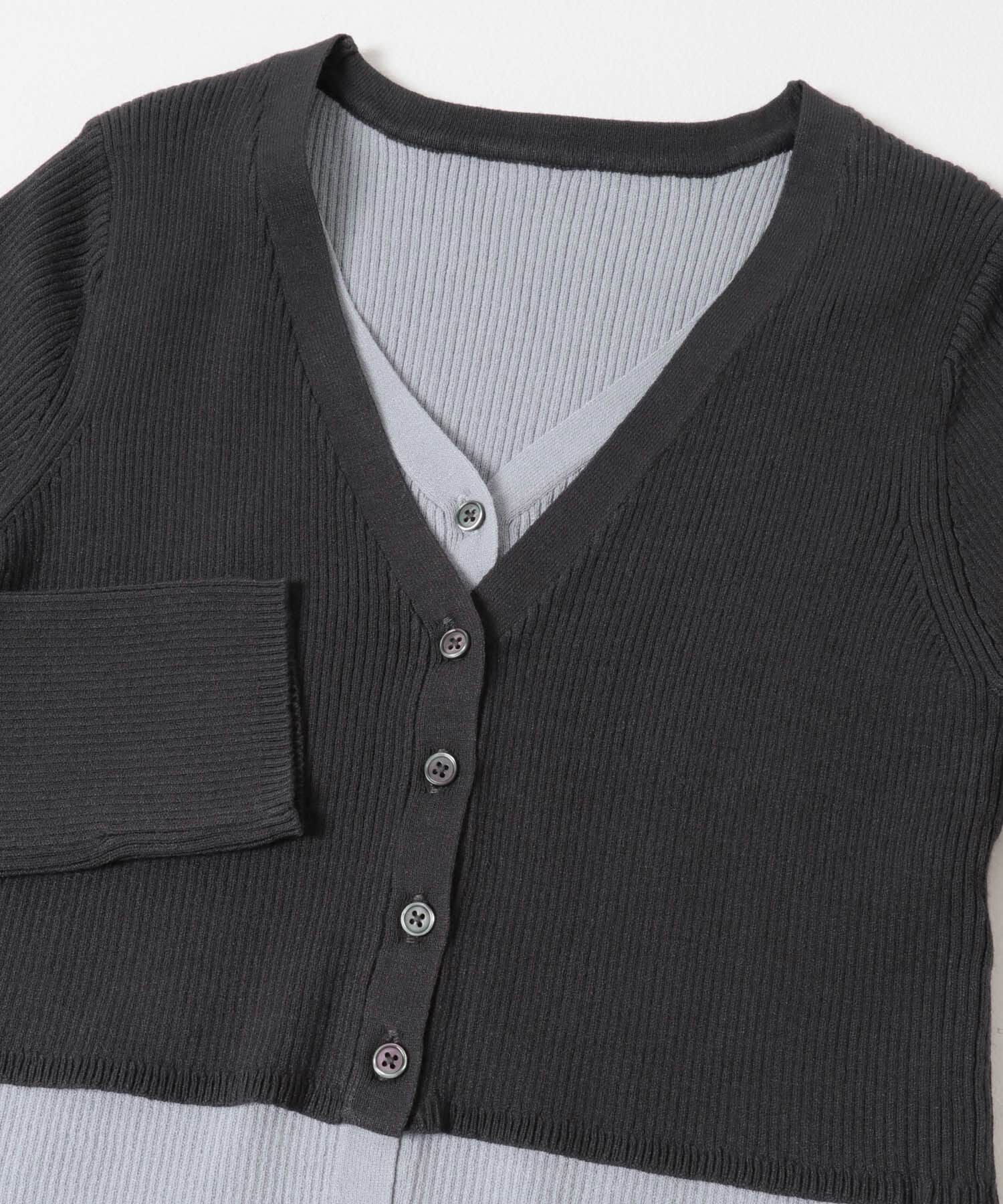 SENSE OF PLACE by URBAN RESEARCH「ダブルレイヤードカーディガン」|カーディガン|