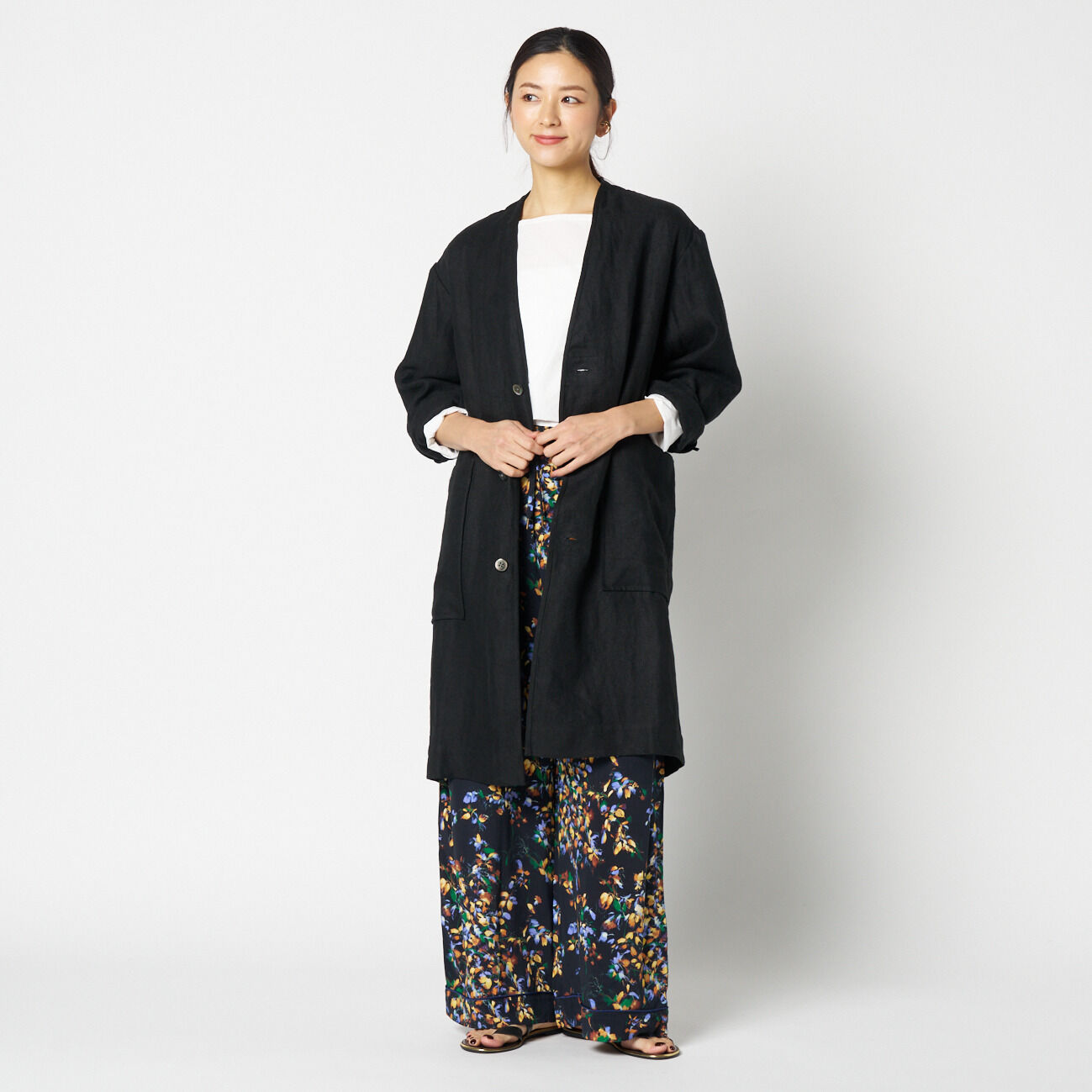 HELIOPOLE「HELIOPOLE DUNGAREES LINEN COAT」|トレンチコート|