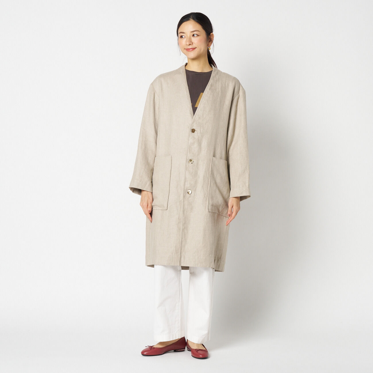 HELIOPOLE「HELIOPOLE DUNGAREES LINEN COAT」|トレンチコート|