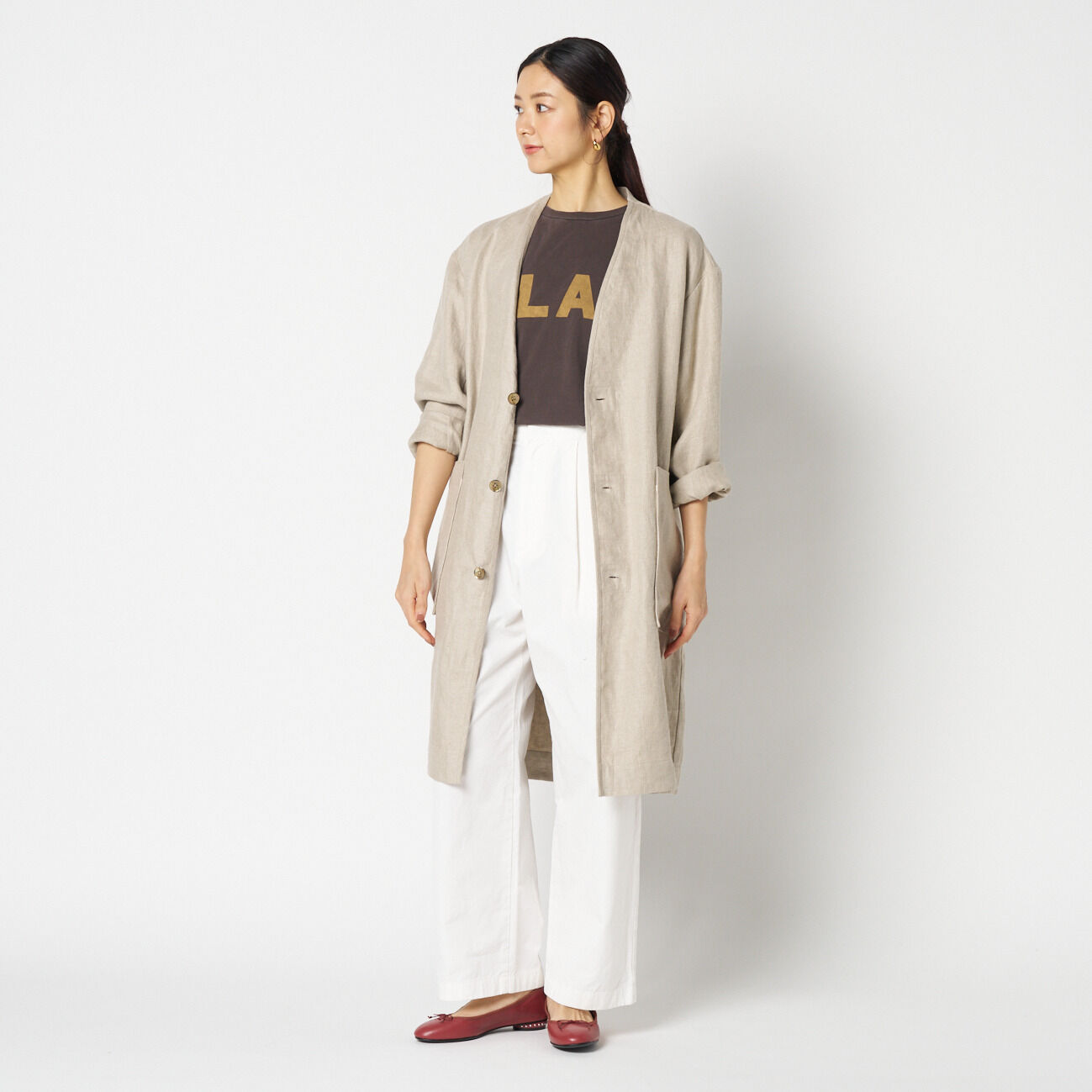 HELIOPOLE「HELIOPOLE DUNGAREES LINEN COAT」|トレンチコート|
