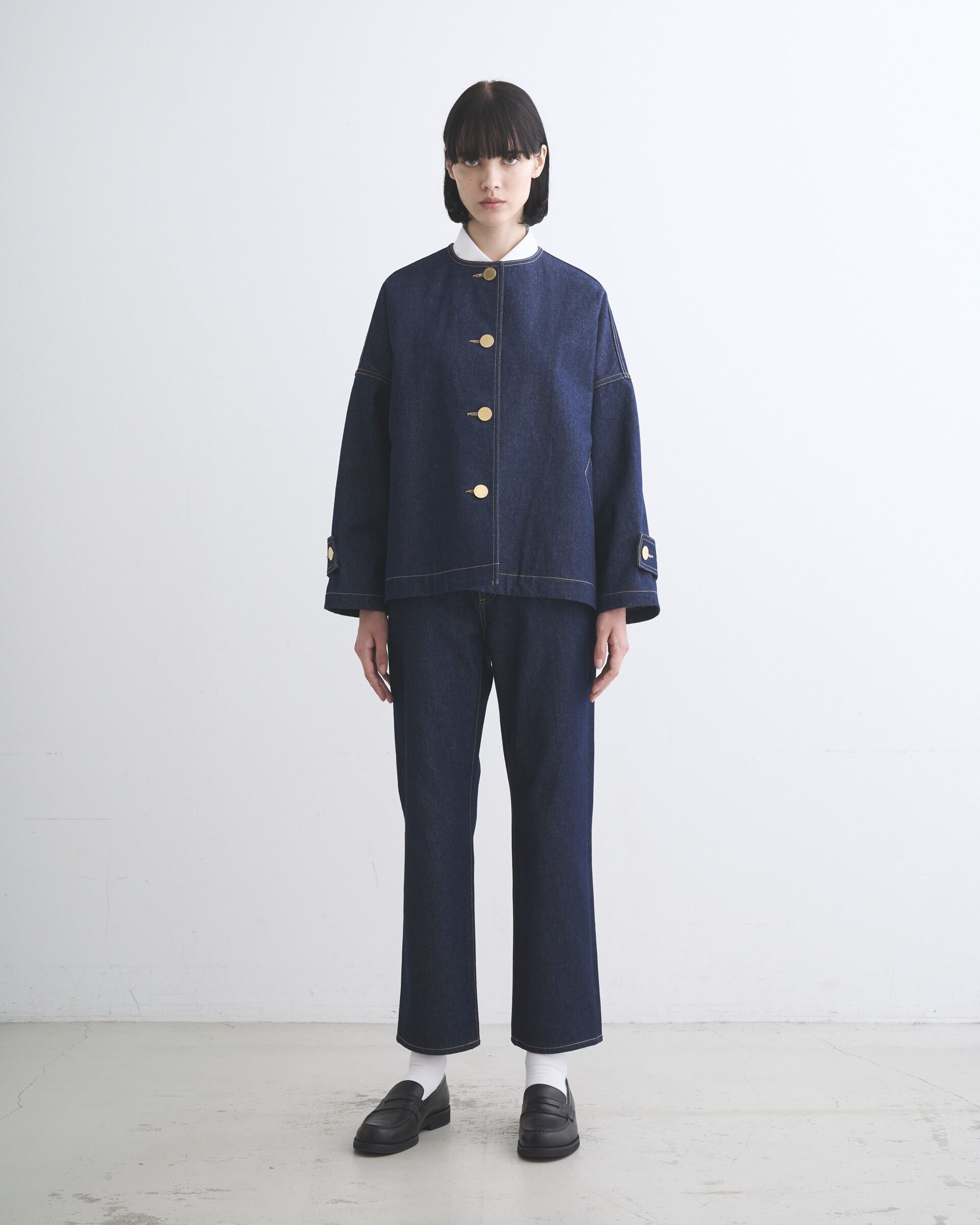 Traditional Weatherwear「MALTON NO COLLAR SHORT DENIM」|その他|