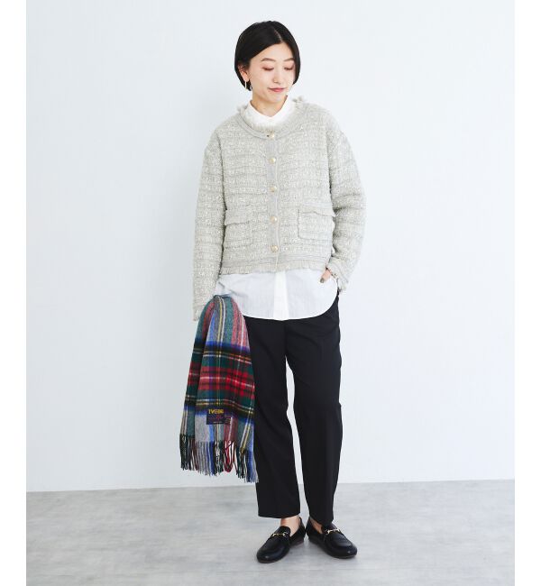 le.coeur blanc「ツイード調ラメニットジャケット」|その他|