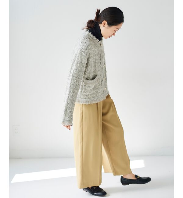 le.coeur blanc「ツイード調ラメニットジャケット」|その他|