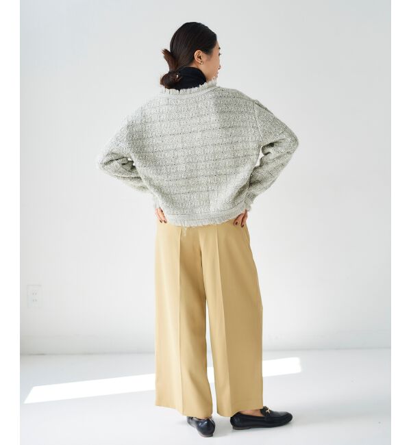 le.coeur blanc「ツイード調ラメニットジャケット」|その他|