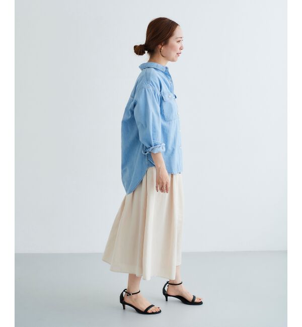 le.coeur blanc「タフタギャザーボリュームスカート」|スカート|