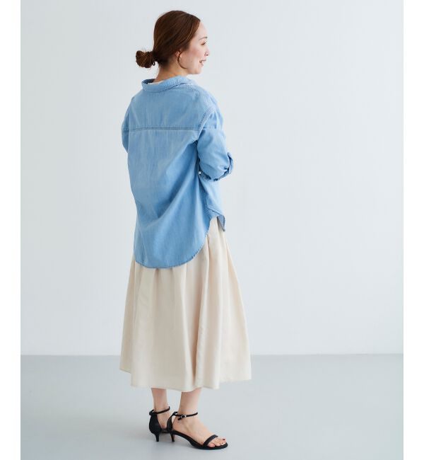 le.coeur blanc「タフタギャザーボリュームスカート」|スカート|