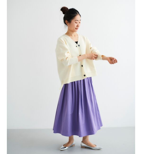 le.coeur blanc「タフタギャザーボリュームスカート」|スカート|