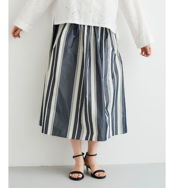 le.coeur blanc「タフタギャザーボリュームスカート」|スカート|