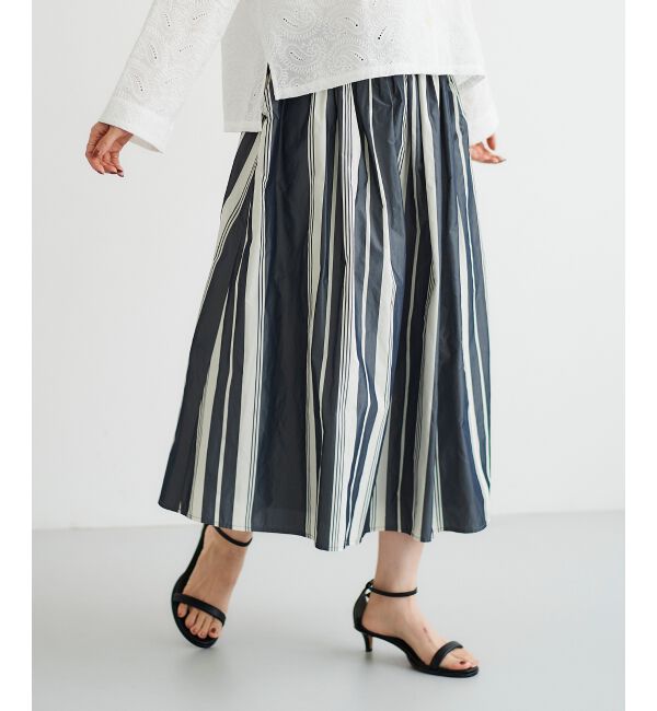 le.coeur blanc「タフタギャザーボリュームスカート」|スカート|