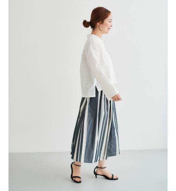 le.coeur blanc「タフタギャザーボリュームスカート」|スカート|