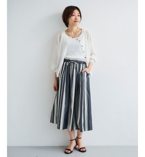 le.coeur blanc「タフタギャザーボリュームスカート」|スカート|