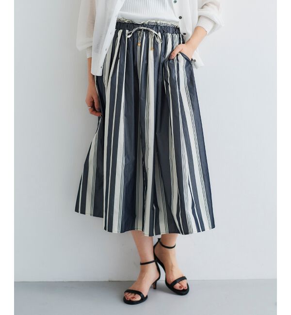 le.coeur blanc「タフタギャザーボリュームスカート」|スカート|