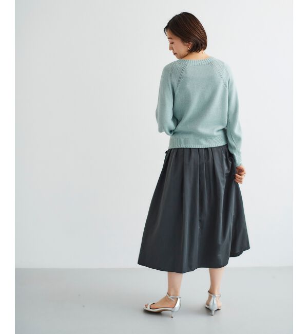 le.coeur blanc「タフタギャザーボリュームスカート」|スカート|