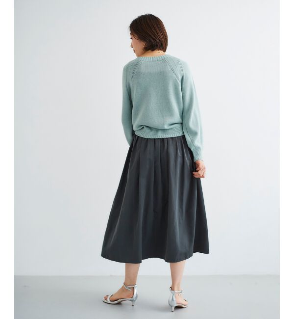 le.coeur blanc「タフタギャザーボリュームスカート」|スカート|