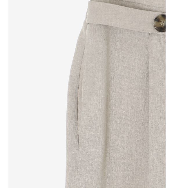 le.coeur blanc「リネンライクツイルワイドパンツ」|その他|