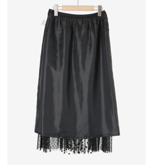  「Perle Peche ドットチュールレースキリカエスカート」|スカート|