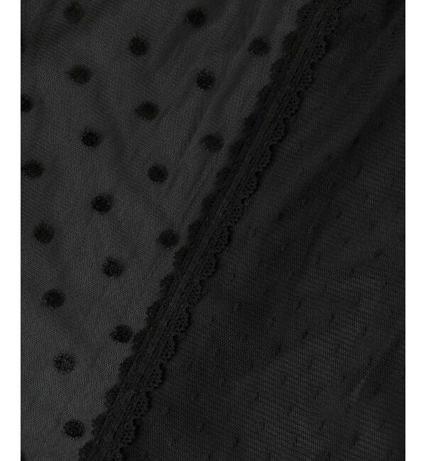  「Perle Peche ドットチュールレースキリカエスカート」|スカート|