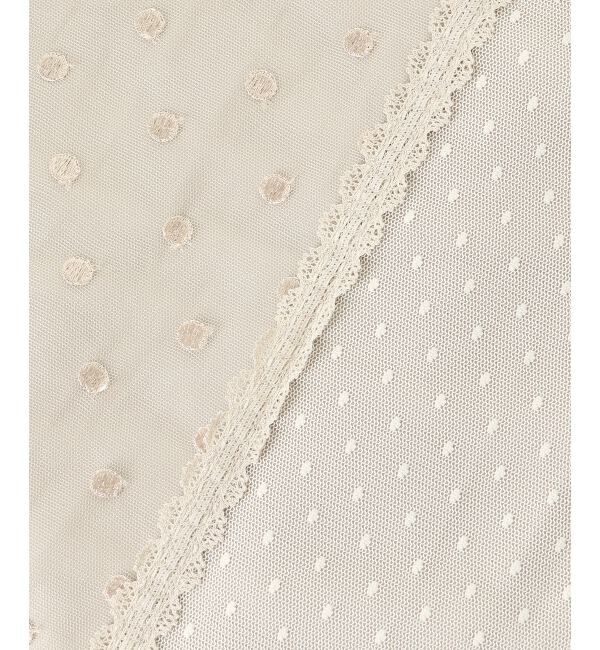  「Perle Peche ドットチュールレースキリカエスカート」|スカート|