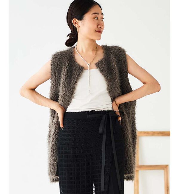 le.coeur blanc「TORRAZZO DONNAエコムートン&times;ボア2wayベスト」|その他|