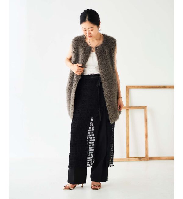 le.coeur blanc「TORRAZZO DONNAエコムートン&times;ボア2wayベスト」|その他|