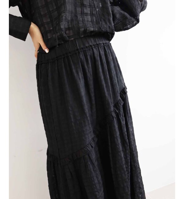 le.coeur blanc「Fanakaシャドーチェックスカート」|スカート|