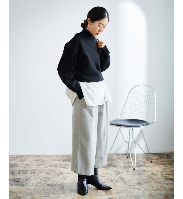 le.coeur blanc「《手洗い可能》3WAYレイヤードニット」|ニット・セーター|