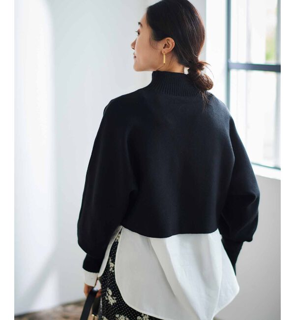 le.coeur blanc「《手洗い可能》3WAYレイヤードニット」|ニット・セーター|