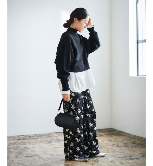 le.coeur blanc「《手洗い可能》3WAYレイヤードニット」|ニット・セーター|