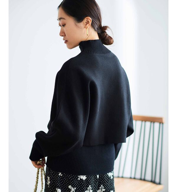 le.coeur blanc「《手洗い可能》3WAYレイヤードニット」|ニット・セーター|