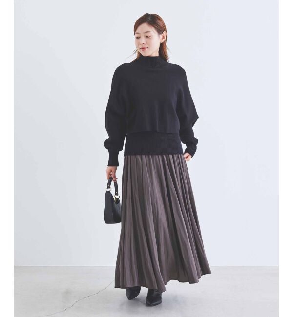 le.coeur blanc「《手洗い可能》3WAYレイヤードニット」|ニット・セーター|