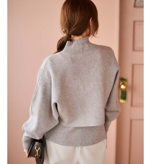 le.coeur blanc「《手洗い可能》3WAYレイヤードニット」|ニット・セーター|