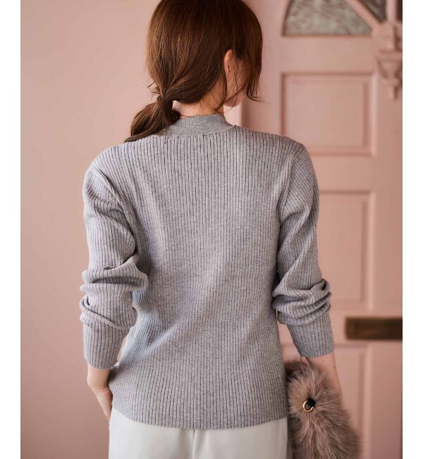 le.coeur blanc「《手洗い可能》3WAYレイヤードニット」|ニット・セーター|