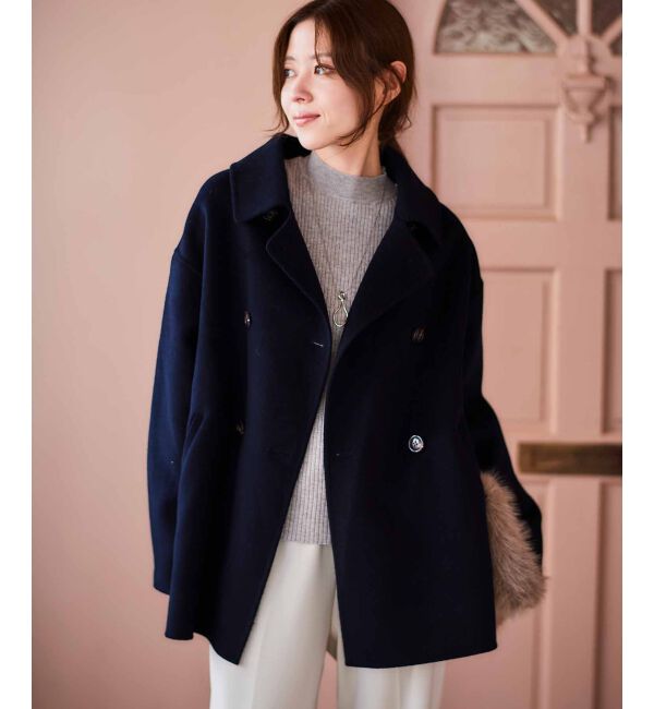 le.coeur blanc「《手洗い可能》3WAYレイヤードニット」|ニット・セーター|