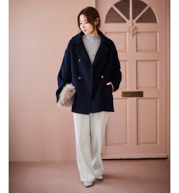 le.coeur blanc「《手洗い可能》3WAYレイヤードニット」|ニット・セーター|