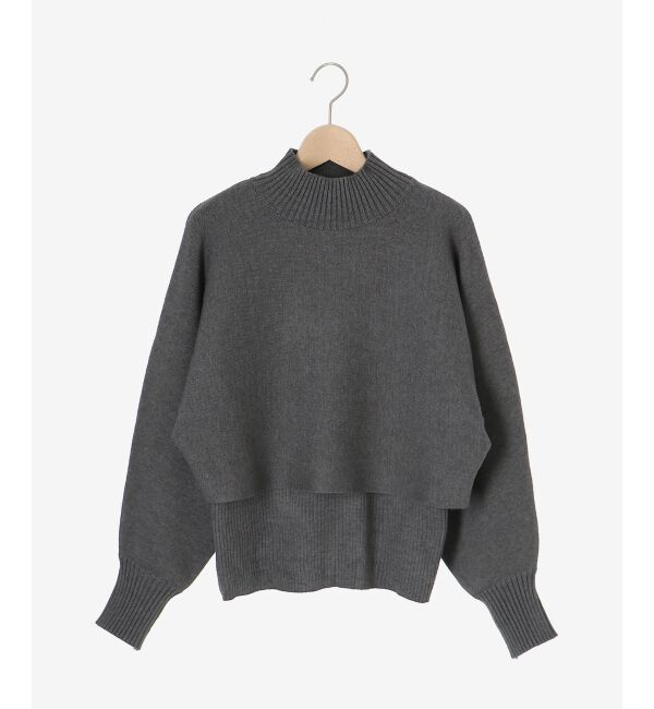 le.coeur blanc「《手洗い可能》3WAYレイヤードニット」|ニット・セーター|