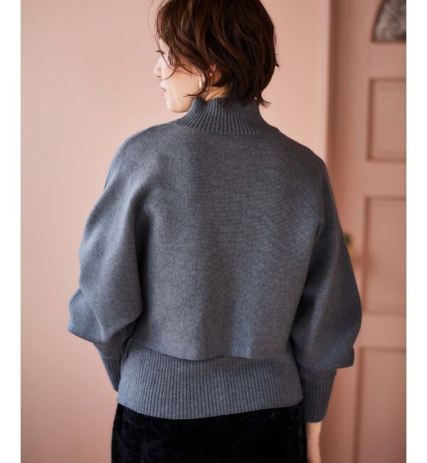 le.coeur blanc「《手洗い可能》3WAYレイヤードニット」|ニット・セーター|