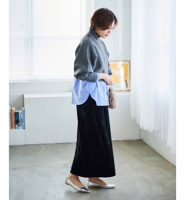 le.coeur blanc「《手洗い可能》3WAYレイヤードニット」|ニット・セーター|