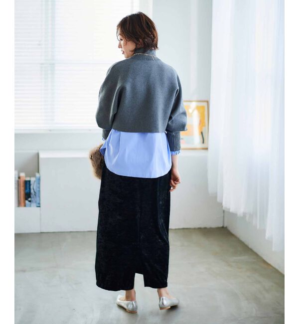 le.coeur blanc「《手洗い可能》3WAYレイヤードニット」|ニット・セーター|