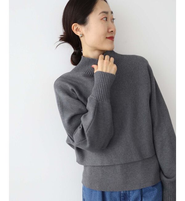 le.coeur blanc「《手洗い可能》3WAYレイヤードニット」|ニット・セーター|