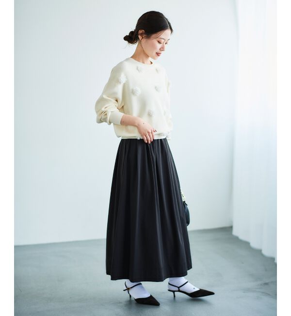 le.coeur blanc「《手洗い可能》TORRAZZO DONNA別注フラワーモチーフニット」|ニット・セーター|